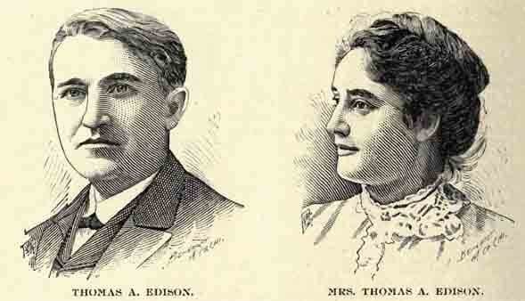 Thomas Edison and His mother